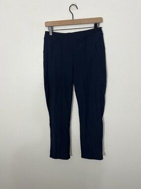 Athleta Brooklyn Mid Rise Ankle Pant Navy Blue Size 6